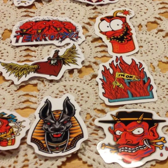 Hearts, Psychedelic Women, Cats, etc. stickers for cellphone, laptop, hydroflask - Picture 3 of 5